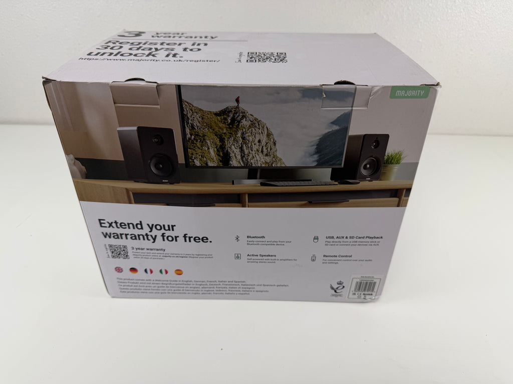 Majority D40 Active Bookshelf Speakers