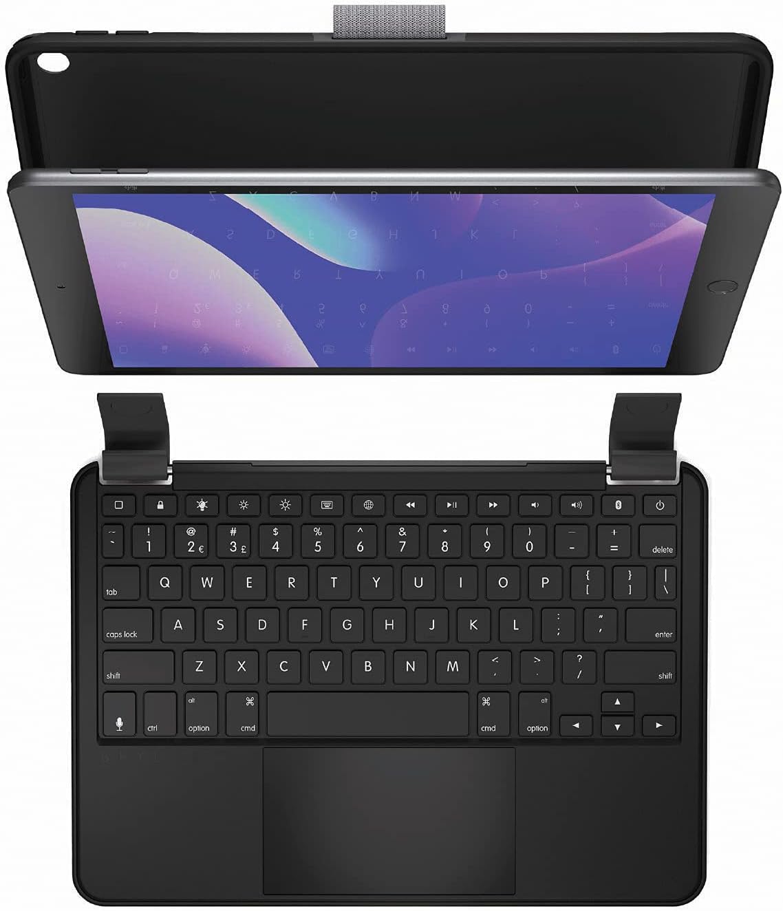 Brydge 10.2 MAX+, Wireless iPad Keyboard Case with Trackpad for iPad